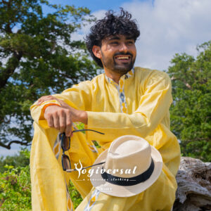 KHADI – DHARA VASTRAM – YELLOW