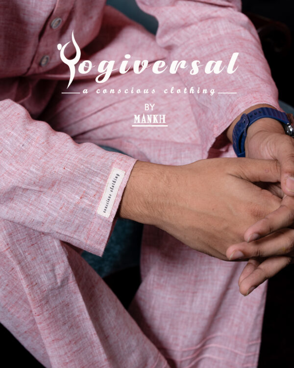 KHADI – DHARA VASTRAM - Pink - Image 6