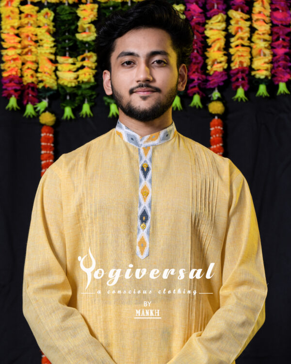 KHADI – DHARA VASTRAM - Yellow