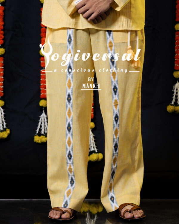 KHADI – DHARA VASTRAM - Yellow - Image 5
